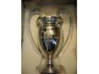 European Champions League Trophy Replica 42cm (Silver Painted)